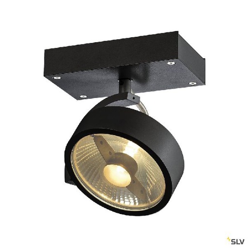 [DC1000702] KALU, applique et plafonnier intérieur, simple, noir, GU10/QPAR111, 75W max 1000702