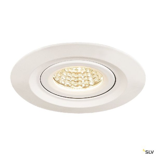 [DC1000833] KINI, encastré de plafond extérieur, blanc, LED 12W 3000K, 60°, IP65 1000833