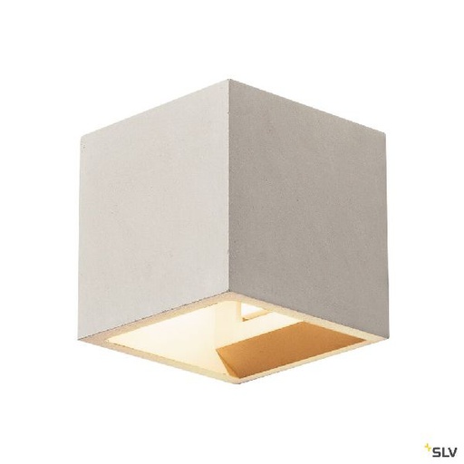 [DC1000910] SOLID CUBE, applique intérieure, gris, G9/QT14, 25W max, béton 1000910