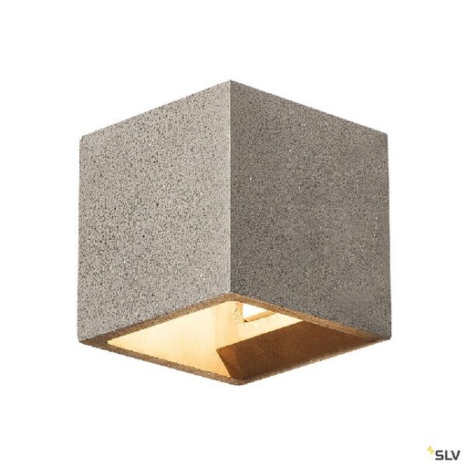 [DC1000911] SOLID CUBE, applique intérieure, noir, G9/QT14, 25W max, béton 1000911