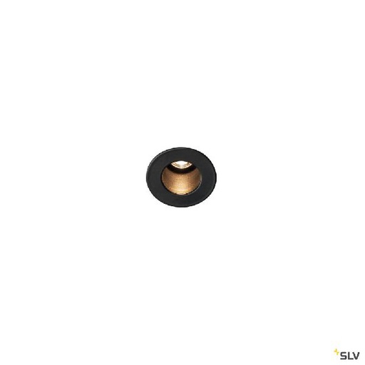 [DC1000915] HORN MINI, encastré de plafond ou mural intérieur, noir, LED, 1,2W, 3000K 1000915