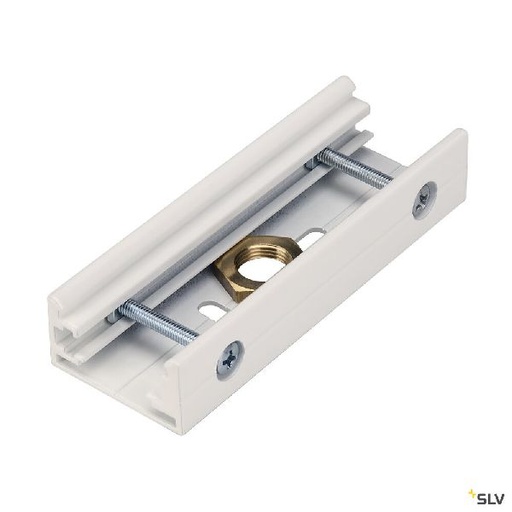 [DC1001523] EUTRAC connecteur mécanique pour rail 3 allumages, blanc RAL 9016 1001523