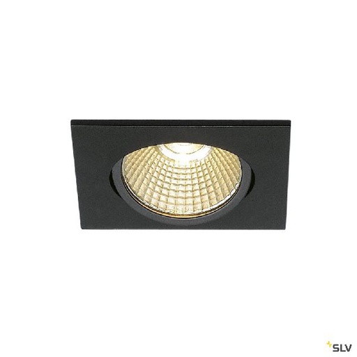 [DC1001991] NEW TRIA 68 CARRE encastré, noir, LED 7,2W 1800-3000K Dim to warm 1001991