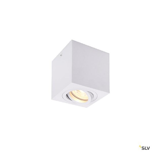 [DC1002015] TRILEDO, plafonnier intérieur, simple, carré, blanc, GU10/LED GU10 51mm, 10W max 1002015