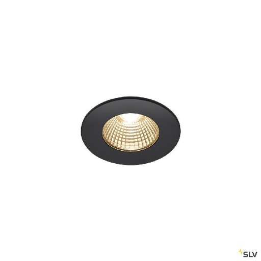 [DC1002098] PATTA-I encastré plafond, rond, noir, LED 7,3W 1800-3000K 1002098
