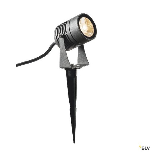 [DC1002201] LED SPIKE, projecteur extérieur, anthracite, LED, 6W, 3000K, IP55 1002201