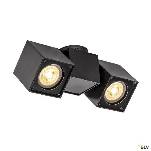 [DC1002215] ALTRA DICE spot 2, plafonnier, noir, 2x GU10, max. 2x 50W 1002215