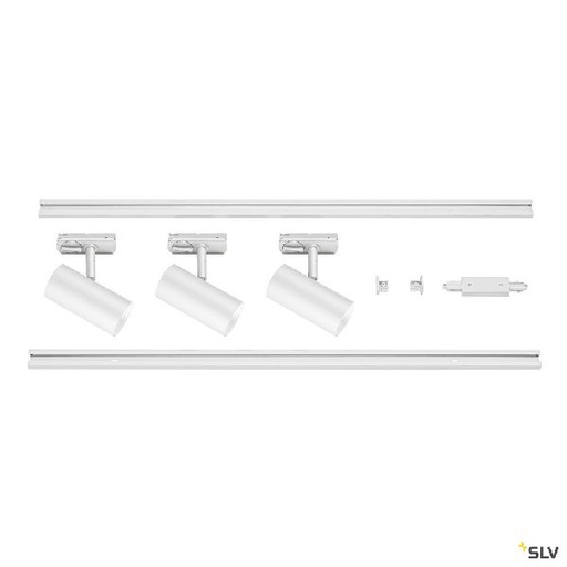 [DC1002611] NOBLO SPOT, kit rail 1 allumage, intérieur, blanc, LED, 22,5W, 2700K, 3 spots, 2 1002611