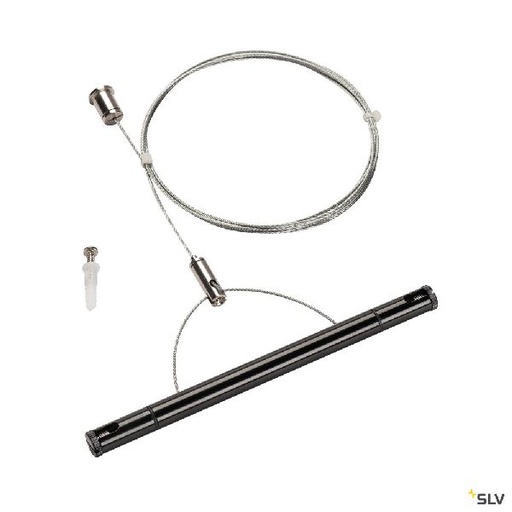 [DC1002697] TENSEO, kit de suspension, intérieur, 2m, noir, pour câble tendu T.B.T 1002697