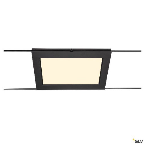 [DC1002864] PLYTTA, spot pour câble tendu T.B.T. TENSEO intérieur, noir, LED, 9,8W, 2700K 1002864