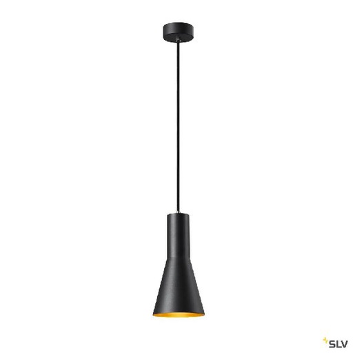 [DC1002951] PHELIA 10, suspension intérieure, Ø 13 cm, noir/doré, E27, 23W max 1002951