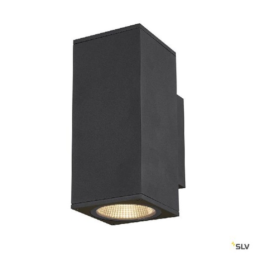 [DC1003419] ENOLA, applique ext, carré, M, anthracite, LED, 19W, 3000K/4000K, IP65, up/down 1003419