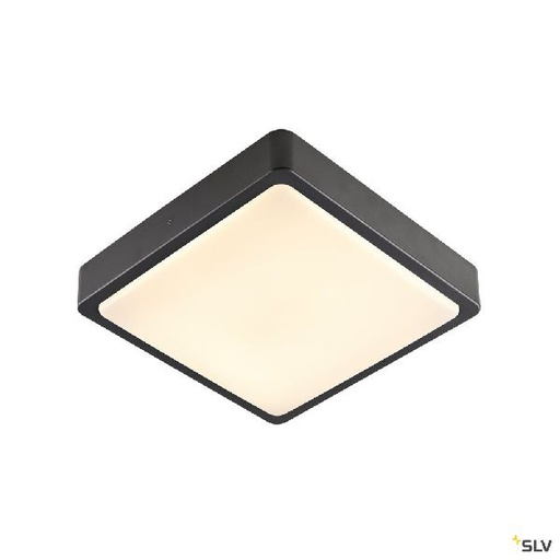 [DC1003452] AINOS SENSOR, applique plafonnier ext carré anthr LED 18W 3000K/4000K détecteur 1003452