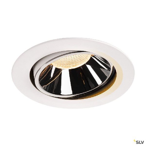 [DC1003714] NUMINOS® MOVE XL, encastré plafond orientable, 40°, blanc/chrome LED 37,4W 2700K 1003714