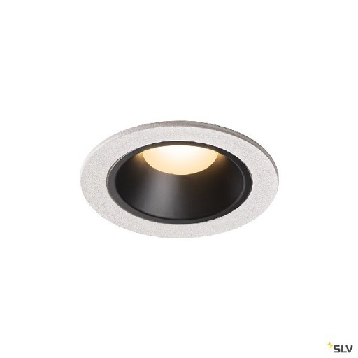 [DC1003805] NUMINOS® S, encastré de plafond, 20°, blanc/noir, LED, 8,6W, 3000K, IP20/IP44 1003805