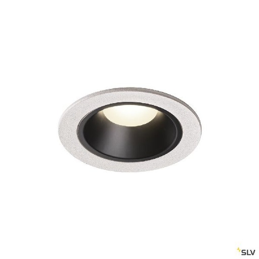 [DC1003829] NUMINOS® S, encastré de plafond, 20°, blanc/noir, LED, 8,6W, 4000K, IP20/IP44 1003829