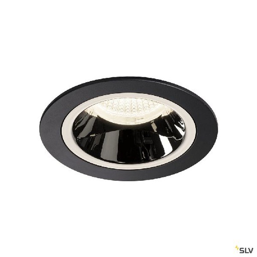 [DC1003891] NUMINOS® M, encastré de plafond, 20°, noir/chrome, LED, 17,55W, 4000K, IP20/IP44 1003891