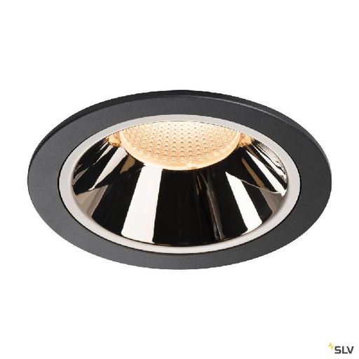 [DC1003987] NUMINOS® XL, encastré de plafond, 20°, noir/chrome, LED, 37,4W, 2700K, IP20/IP44 1003987