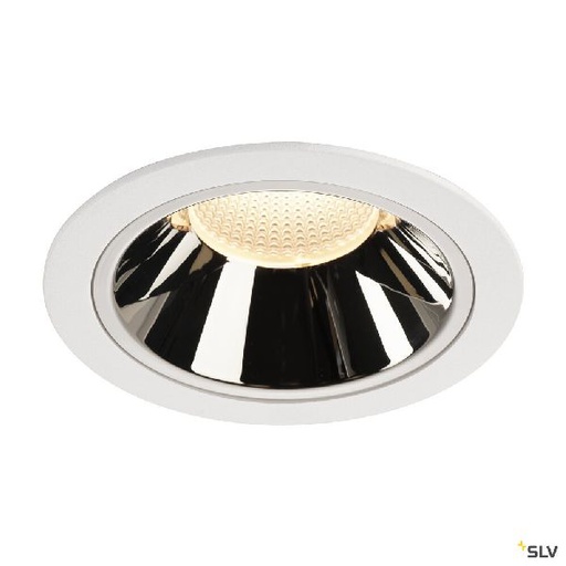 [DC1004023] NUMINOS® XL, encastré plafond, 20°, blanc/chrome, LED, 37,4W, 3000K, IP20/IP44 1004023