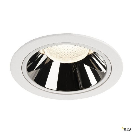 [DC1004047] NUMINOS® XL, encastré plafond, 20°, blanc/chrome, LED, 37,4W, 4000K, IP20/IP44 1004047