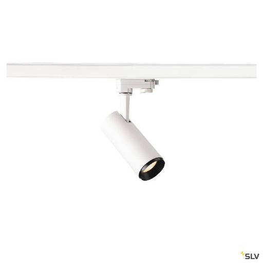 [DC1004078] NUMINOS® S, spot pr rail 3 allumages, 24°, blanc/noir, LED, 11W, 2700K Triac 1004078