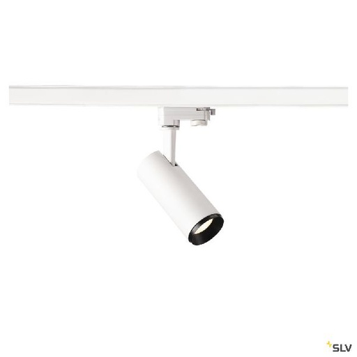 [DC1004095] NUMINOS® S, spot pr rail 3 allumages, 36°, blanc/noir, LED, 11W, 4000K Triac 1004095