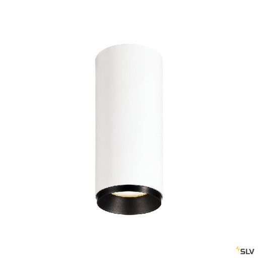 [DC1004134] NUMINOS® S, plafonnier, 24°, blanc/noir, LED, 11W, 3000K, variable 1004134