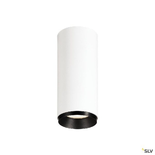 [DC1004142] NUMINOS® S, plafonnier, 24°, blanc/noir, LED, 11W, 4000K, variable 1004142