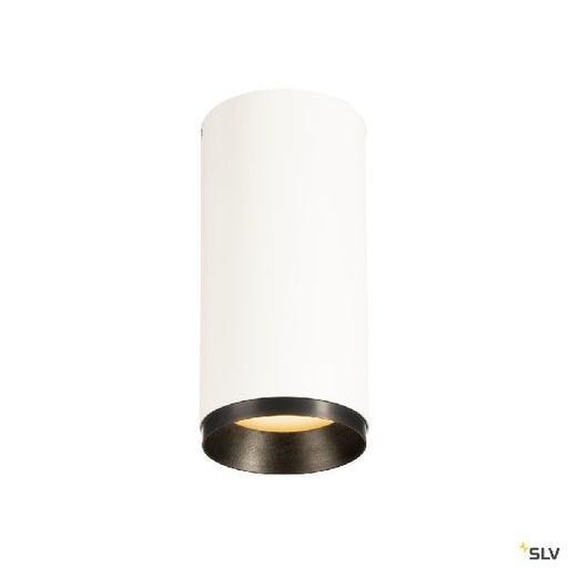 [DC1004510] NUMINOS® M, plafonnier, 24°, blanc/noir, LED, 20W, 2700K, variable Dali 1004510