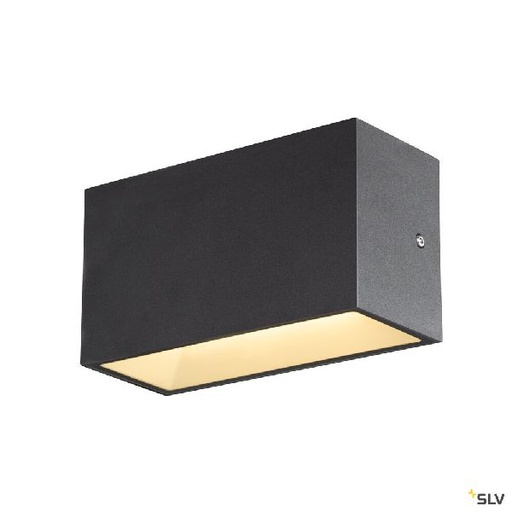 [DC1005151] SITRA CUBE applique ext M up/down anthracite LED 14W 3000K/4000K IP44 CCT Switch 1005151
