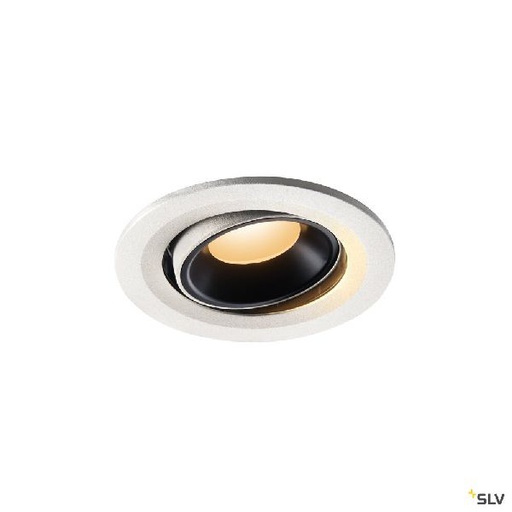 [DC1005328] NUMINOS® MOVE S, encastré plafond orientable, 20°, blanc/noir, LED, 8,6W, 2700K 1005328