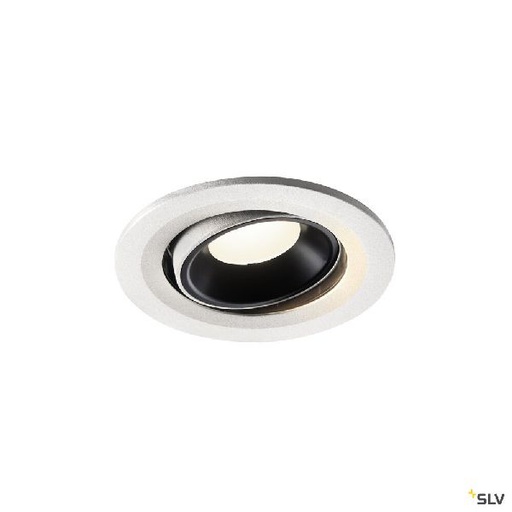 [DC1005364] NUMINOS® MOVE S, encastré plafond orientable, 20°, blanc/noir, LED, 8,6W, 4000K 1005364