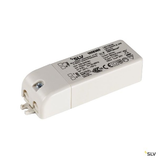 [DC1005380] Alimentation LED, intérieur, blanc, 12W, 24V, avec serre-câble 1005380