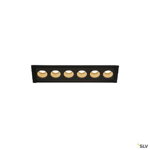 [DC1005416] MILANDOS 6, encastré de plafond intérieur, noir, LED, 12W, 3000K 1005416