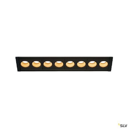 [DC1005423] MILANDOS 8, encastré de plafond intérieur, noir, LED, 16W, 2700K 1005423