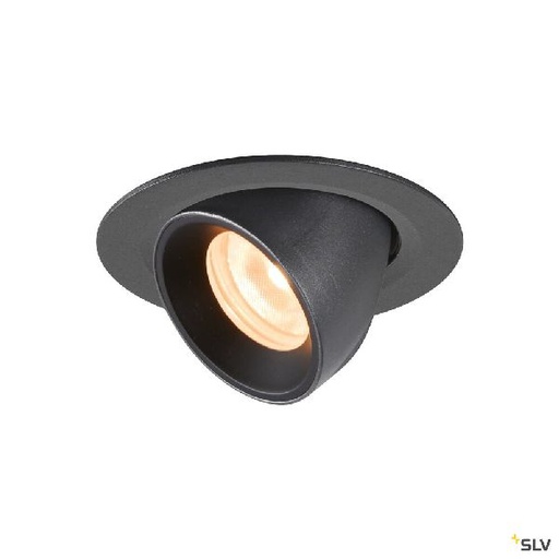 [DC1005813] NUMINOS® GIMBLE XS, encastré de plafond intérieur, 20°, noir, LED, 7W, 2700K 1005813