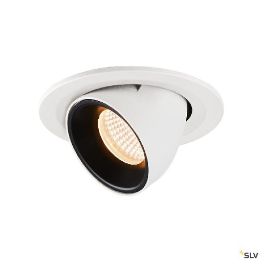 [DC1005876] NUMINOS® GIMBLE S, encastré de plafond int, 20°, blanc/noir, LED, 8,6W, 2700K 1005876