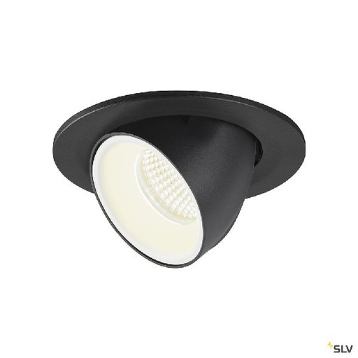 [DC1005910] NUMINOS® GIMBLE S, encastré de plafond int, 55°, noir/blanc, LED, 8,6W, 4000K 1005910