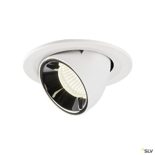 [DC1005914] NUMINOS® GIMBLE S, encastré de plafond int, 20°, blanc/chrome, LED, 8,6W, 4000K 1005914