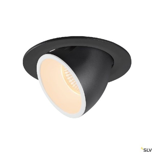 [DC1005976] NUMINOS® GIMBLE L, encastré de plafond int, 20°, noir/blanc, LED, 25,4W, 2700K 1005976