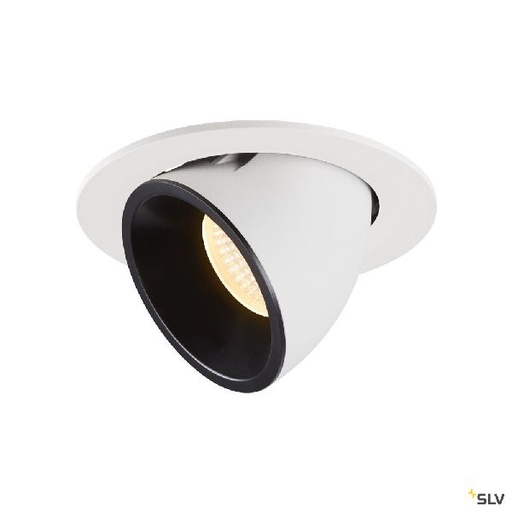 [DC1006002] NUMINOS® GIMBLE L, encastré de plafond int, 20°, blanc/noir, LED, 25,4W, 3000K 1006002