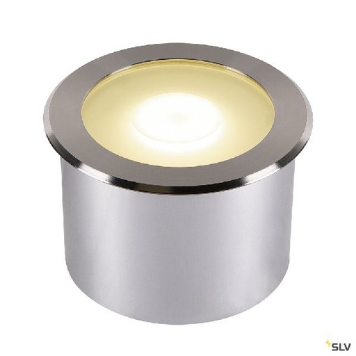 [DC1006107] DASAR FLAT 120, encastré de sol ext, inox, LED, 7W, 4000K, IP65/IP67, inox 304 1006107