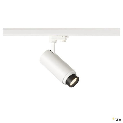 [DC1006113] NUMINOS® ZOOM M, spot rail 3 all int, 15°, blanc/noir, LED, 20W, 4000K, variable 1006113