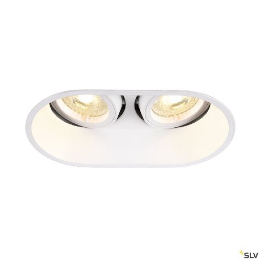 [DC1006122] HORN, encastré de plafond intérieur, double, blanc, GU10/QPAR51, 25W max 1006122