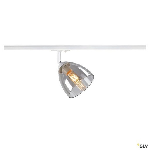 [DC1006156] PARA CONE GL, spot rail 1 allumage intérieur, verre fumé, blanc, GU10, 25W max 1006156