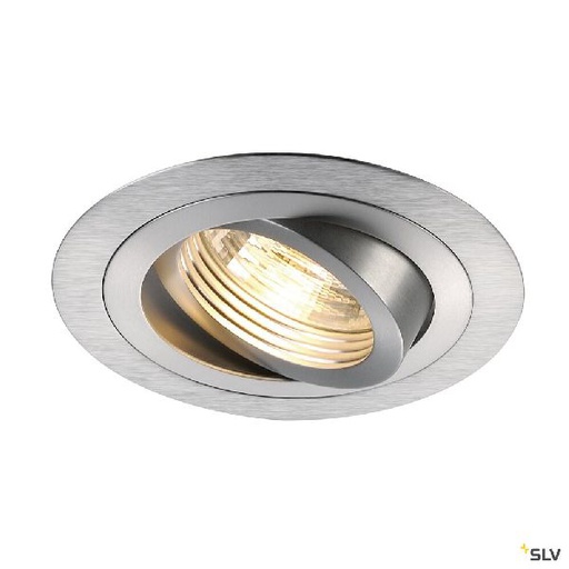 [DC111360] NEW TRIA 78, GU10 ROND encastré, alu brossé, max. 50W, clips ressorts 111360