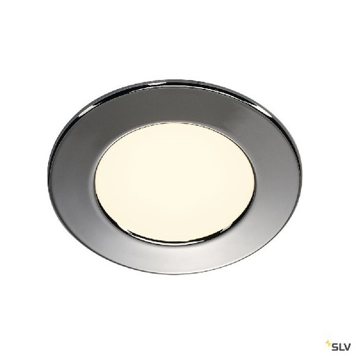 [DC112162] DL 126, encastré de plafond ou mural intérieur, chrome, LED, 2,8W, 2700K 112162