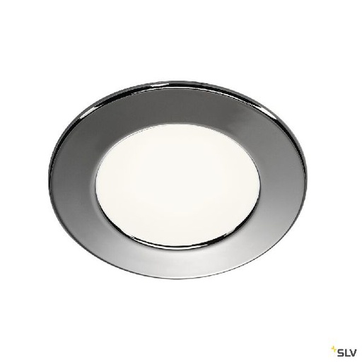 [DC112222] DL 126, encastré de plafond ou mural intérieur, chrome, LED, 2,8W, 3000K 112222