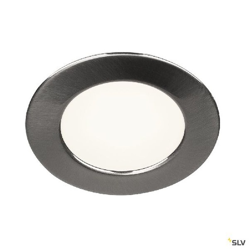 [DC112225] DL 126, encastré de plafond ou mural intérieur, alu brossé, LED, 2,8W, 3000K 112225