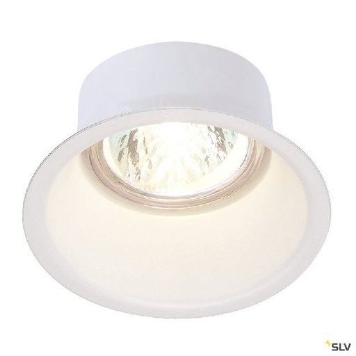 [DC112911] HORN, encastré de plafond intérieur, simple, blanc mat, GU10/QPAR51, 50W max 112911